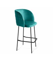 Стул барный Sheffilton SHT-ST33-1/S29 альпийский бирюзовый/черный муар