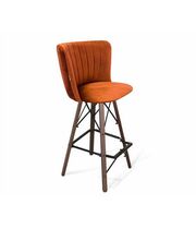 Стул барный Sheffilton SHT-ST36-1/S80  песчаная буря/тёмный орех/чёрный муар