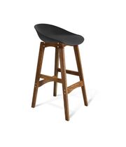 Стул барный Sheffilton SHT-ST19/S65 черный / дуб брашированный коричневый