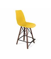 Стул полубарный Sheffilton SHT-ST29/S80-1 желтый/темный орех/черный
