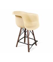 Стул полубарный Sheffilton SHT-ST31/S80-1 бежевый/темный орех/черный