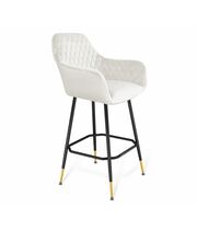 Стул барный Sheffilton SHT-ST38/S131 зефирный/черный муар/золото