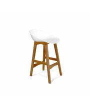 Стул полубарный Sheffilton SHT-ST19/S65-1 артикул СТ-333 белый/светлый орех