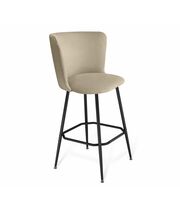 Стул барный Sheffilton SHT-ST36/S131 ванильный крем/черный муар