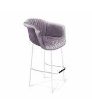 Стул барный Sheffilton SHT-ST31-С1/S29 ледяная лаванда/белый муар
