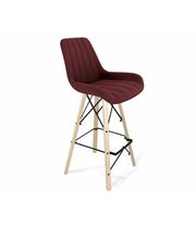 Стул барный Sheffilton SHT-ST37/S80 артикул СТ-344 рубиновое вино/прозрачный лак/черный