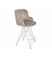 Стул полубарный Sheffilton SHT-ST39/S66-1 арт. СТ-558 латте/хром лак