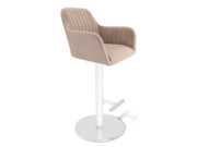 Стул барный SHT-ST38-1/S128 латте/хром/белый ..