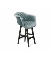 Стул полубарный Sheffilton SHT-ST31-C2/S65-1 аквамарин/венге