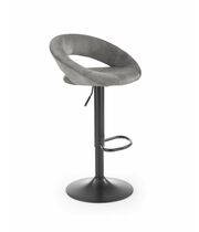 Стул барный HALMAR H102 серый/черный