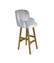 Стул барный Sheffilton SHT-ST39-1/S65  серое облако/светлый орех