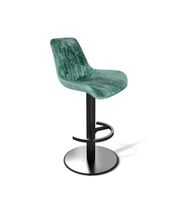Стул барный Sheffilton SHT-ST37/S137 зеленый чай/черный муар
