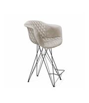 Стул барный Sheffilton SHT-ST31-C4/S66 лунный камень/черный муар