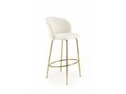 Стул барный HALMAR H116 кремовый/золотой..