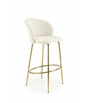 Стул барный HALMAR H116 кремовый/золотой