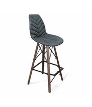 Стул барный Sheffilton SHT-ST29-C4/S80 графит/тёмный орех