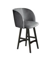 Стул полубарный Sheffilton SHT-ST33/S65-1 угольно-серый/венге