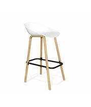 Стул барный Sheffilton SHT-ST19/S94 артикул СТ-83 белый/прозрачный лак