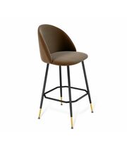 Стул барный Sheffilton SHT-ST35/S131 кофейный ликер/черный муар/золото