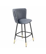 Стул барный Sheffilton SHT-ST36-3/S131 нейтральный серый/черный муар/золото