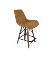 Стул полубарный Sheffilton SHT-ST37/S80-1 горчичный/темный орех/черный