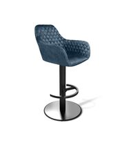 Стул барный Sheffilton SHT-ST38/S137 синий пепел/черный муар