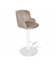 Стул барный Sheffilton SHT-ST39/S128 латте/хром/белый муар