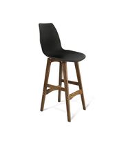 Стул барный Sheffilton SHT-ST29/S65 черный/дуб брашированный коричневый