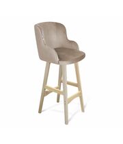 Стул барный Sheffilton SHT-ST39/S65 артикул СТ-622 латте/прозрачный лак