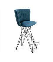 Стул барный Sheffilton SHT-ST36-1/S66 тихий океан/чёрный муар