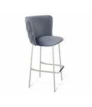 Стул барный Sheffilton SHT-ST36-3/S29 артикул СТ-399 нейтральный серый/хром/лак