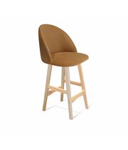 Стул полубарный Sheffilton SHT-ST35/S65-1 горчичный/прозрачный лак