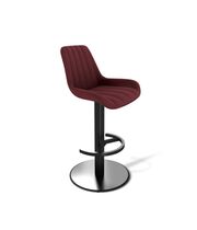 Стул барный Sheffilton SHT-ST37/S137 рубиновое вино/черный муар