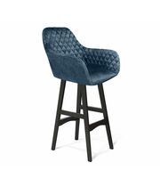 Стул барный Sheffilton SHT-ST38/S65 синий пепел/венге