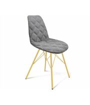 Стул Sheffilton SHT-ST29-С20/S37 артикул СТ-295 серый туман/золото