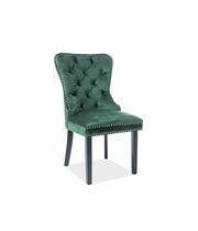 Стул SIGNAL AUGUST Velvet Bluvel 78 зеленый/черный