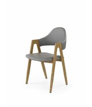 Стул HALMAR K247 серый/дуб медовый