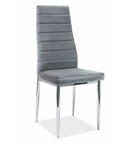 Стул SIGNAL H261 Velvet Bluvel 14 серый/хром