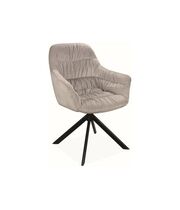 Стул SIGNAL ASTORIA II Velvet Bluvel 03 светло-серый/черный