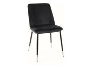 Стул SIGNAL JILL Velvet Bluvel 19 черный/черн..