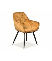 Стул SIGNAL CHERRY Velvet Bluvel 68 карри/черный мат