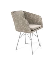 Стул Sheffilton SHT-ST43-1/S64 карамельный латте/хром лак