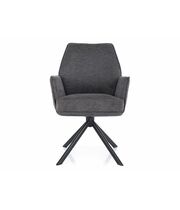 Стул SIGNAL HUGO Brego 18 темно-серый/черный