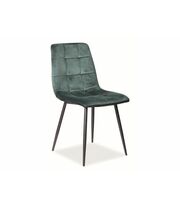Стул SIGNAL MILA Velvet Bluvel 78 зеленый/черный мат