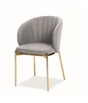 Стул SIGNAL PRADO tap. 156 серый/золотой