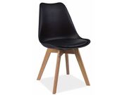 Стул SIGNAL KRIS черный/дуб натуральный..