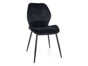 Стул SIGNAL JAKE Velvet Bluvel 19 черный/черн..