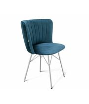 Стул Sheffilton SHT-ST36-1/S64 тихий океан/хром лак