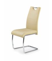 Стул HALMAR K211 бежевый/хром