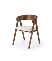 Стул HALMAR K562 бежевый/орех